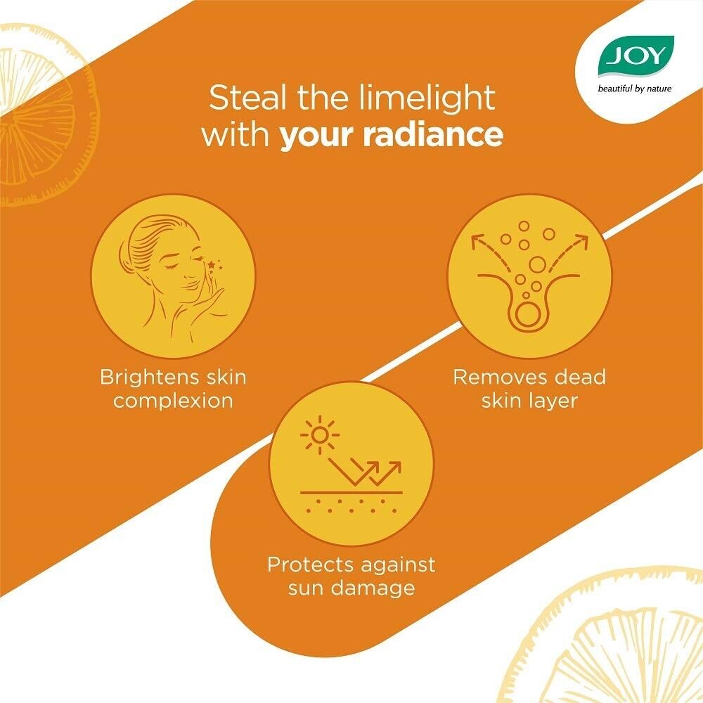 Joy Vitamin C Facewash Brightening and Glowing Powerful Antioxidant for All Skin Types Formulated with Trusted Natural Ingredients 150ml