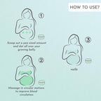 Orimii Bump Hydrating Whipped Butter Non-Sticky and Lightweight Formula Artificial Fragrance Free for Pregnancy Stretch Marks with Vitamin E, Cocoa & Shea Butter100ml