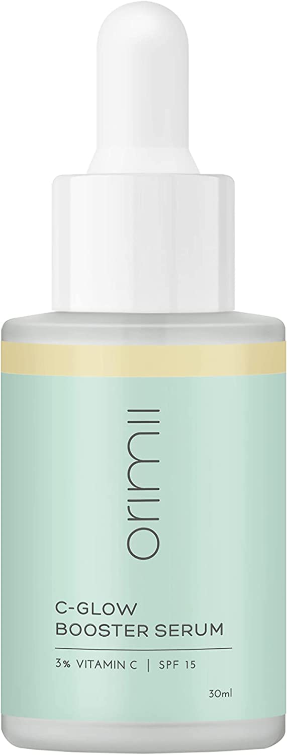 Orimii C-Glow Booster Serum 3% Vitamin C Artificial Fragrance and Dye Free Improve Skin Tone Tahitian Gardenia, Elderberry 30ml