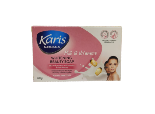 Karis Naturals Whitening Beauty Soap - With Milk Proteins, Multi Vitamins & Glow Boosters - Makes Skin Brighter & Fresher - For All Skin Types -  200 g