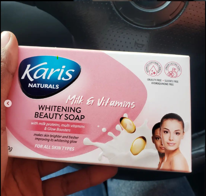 Karis Naturals Whitening Beauty Soap - With Milk Proteins, Multi Vitamins & Glow Boosters - Makes Skin Brighter & Fresher - For All Skin Types -  200 g