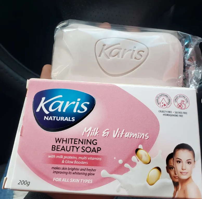 Karis Naturals Whitening Beauty Soap - With Milk Proteins, Multi Vitamins & Glow Boosters - Makes Skin Brighter & Fresher - For All Skin Types -  200 g