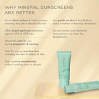 Orimii Clean Shield Mineral Sunscreen with SPF 50+ - PA++++, Broad Spectrum, UVA and UVB Defence - Safe for Moms - 50 ml