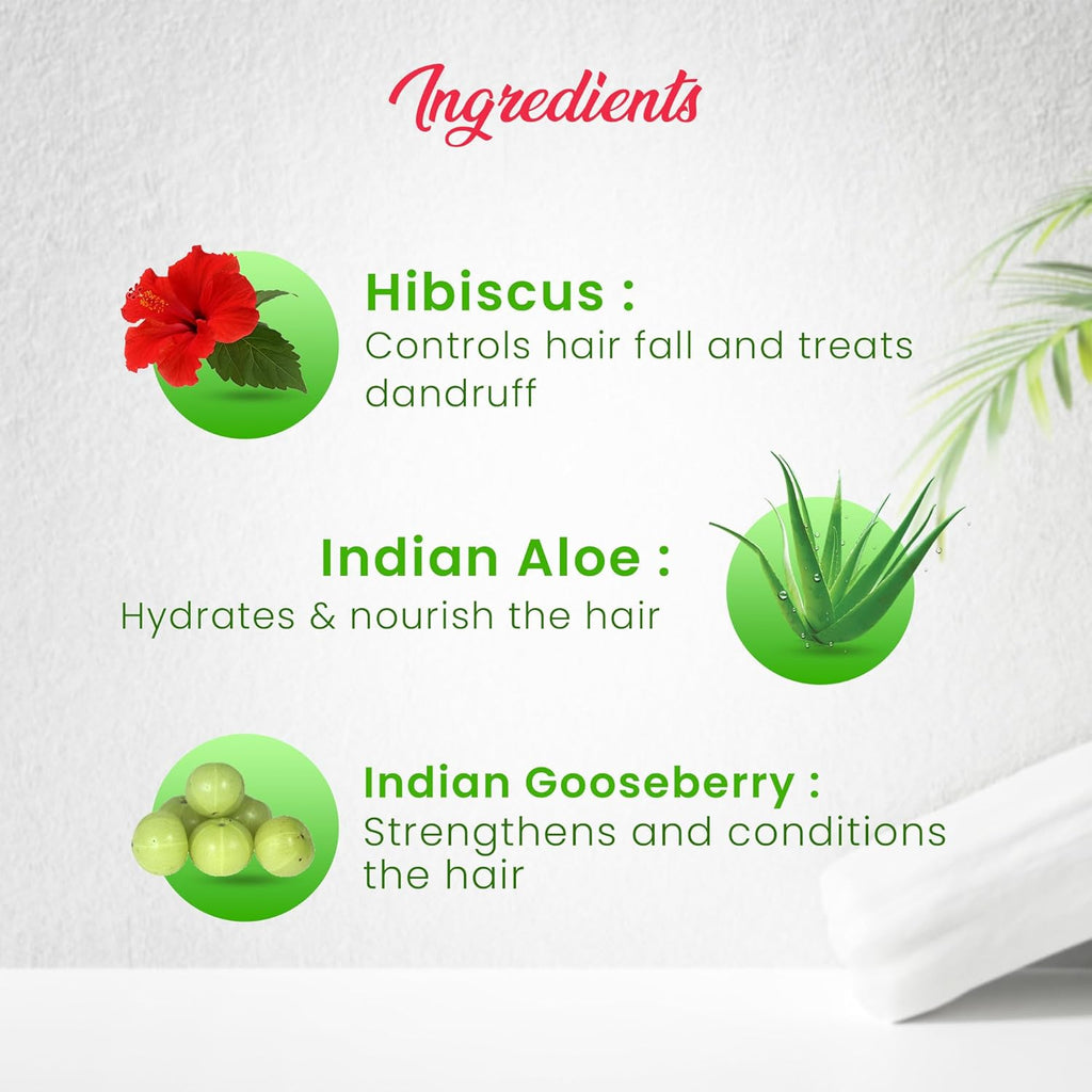 Dhathri  Chemparathi Thaali - Paraben Free - Natural Hair Wash - Enriched with Hibiscus, Brahmi, Aloe vera - 100 ml