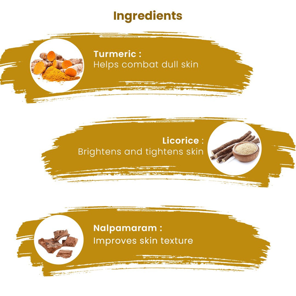 Dhathri Herbal Fairness Turmeric Face Wash  - Free From Parabens & Silicons  - Fresh and Glowing Skin   - 200ml