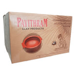 Pavithram Clay Products Chicken Pot (Ring Type) - Traditional Art and Craft - 8.5 Inches - Red