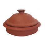 Pavithram Clay Products Fish/Chicken Pot 10.5"  - Traditional Art and Craft - Red