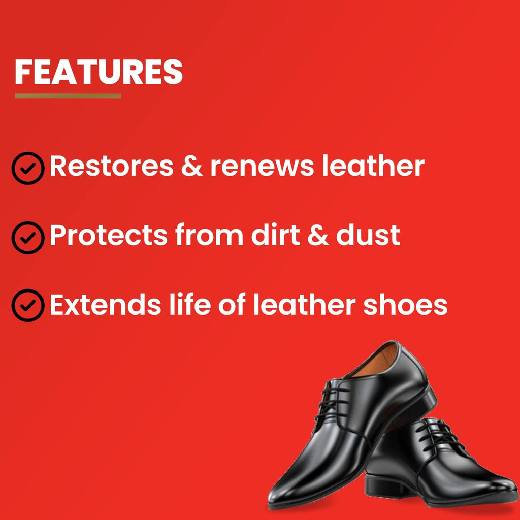 Kiwi  Paste Shoe Polish Black - Enhanced Color - Glossy Finish - Easy Application - Travel-Friendly Size - 40g