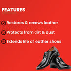 Kiwi  Paste Shoe Polish Black - Enhanced Color - Glossy Finish - Easy Application - Travel-Friendly Size - 40g