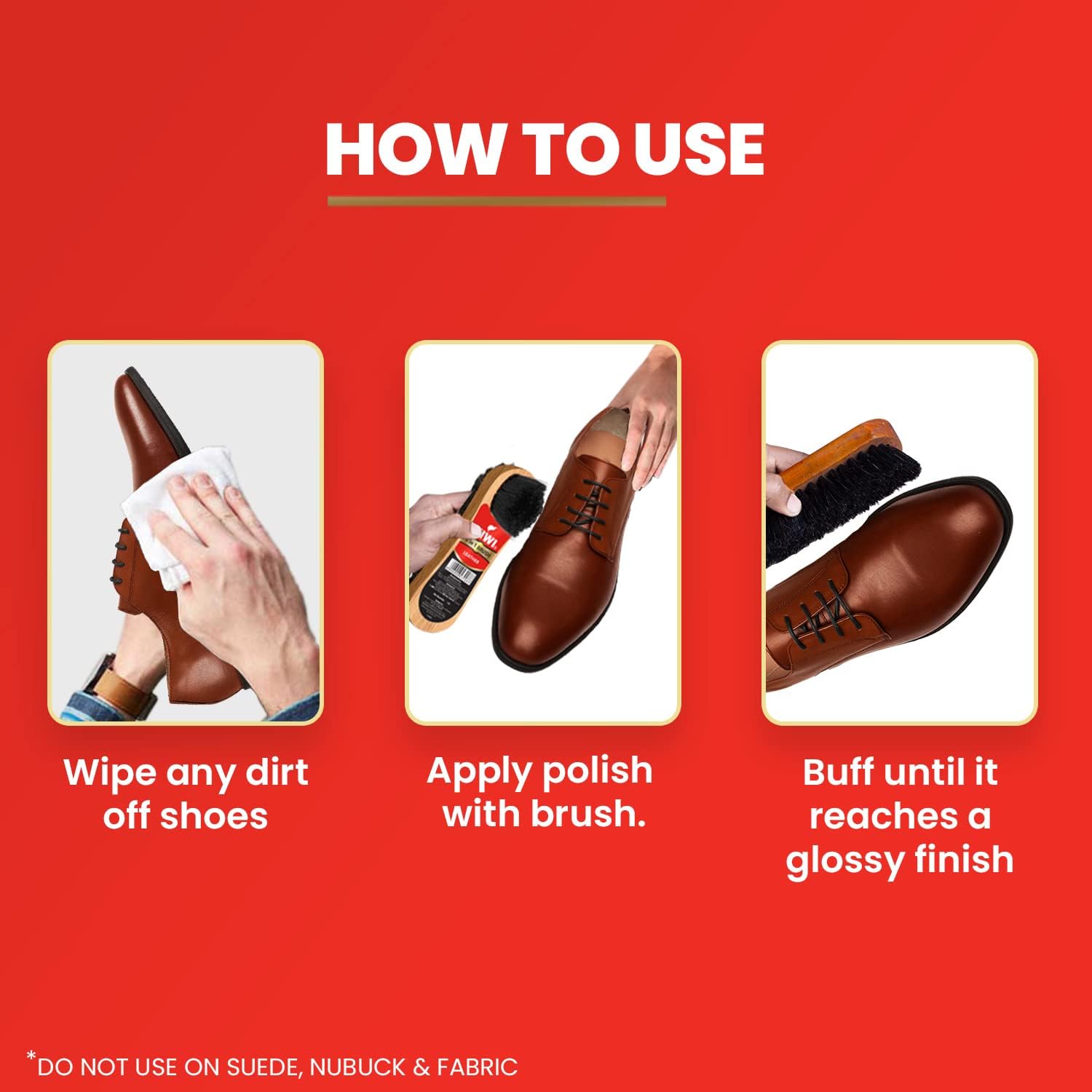 Kiwi Paste Shoe Polish Dark Tan  - Enhanced Color - Glossy Finish - Easy Application - Travel-Friendly Size - 40g