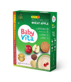 BabyVita Multi Millet Wheat Apple - Powerful Pack of 16 Essential Nutrients - No Added Sugar, No Added Preservatives, Natural Ingredients - 280g
