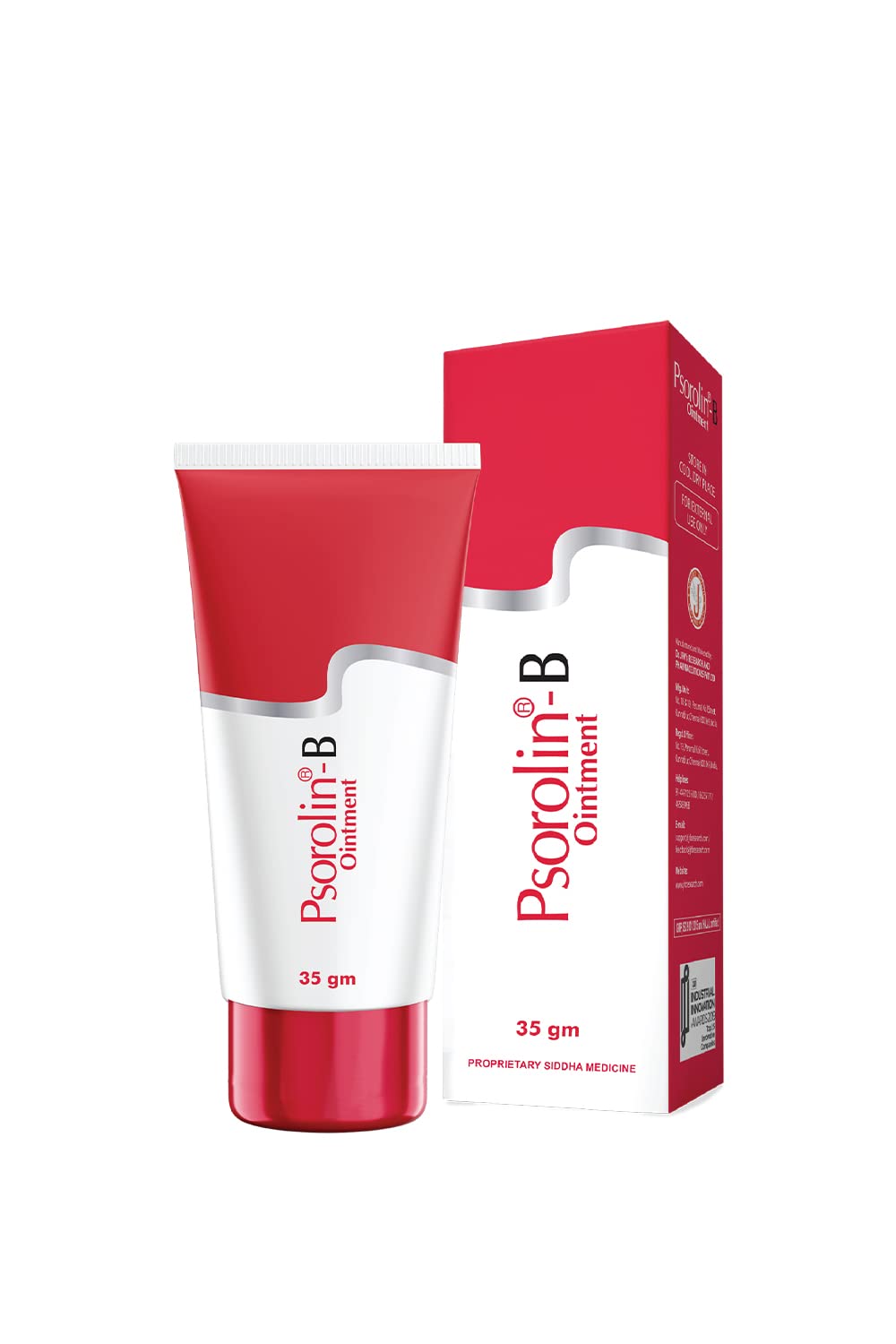 Dr. JRK Psorolin-B Ointment - Reduces Skin Irritation and Rash Problems - Manages Dermatological Problems - 35gm