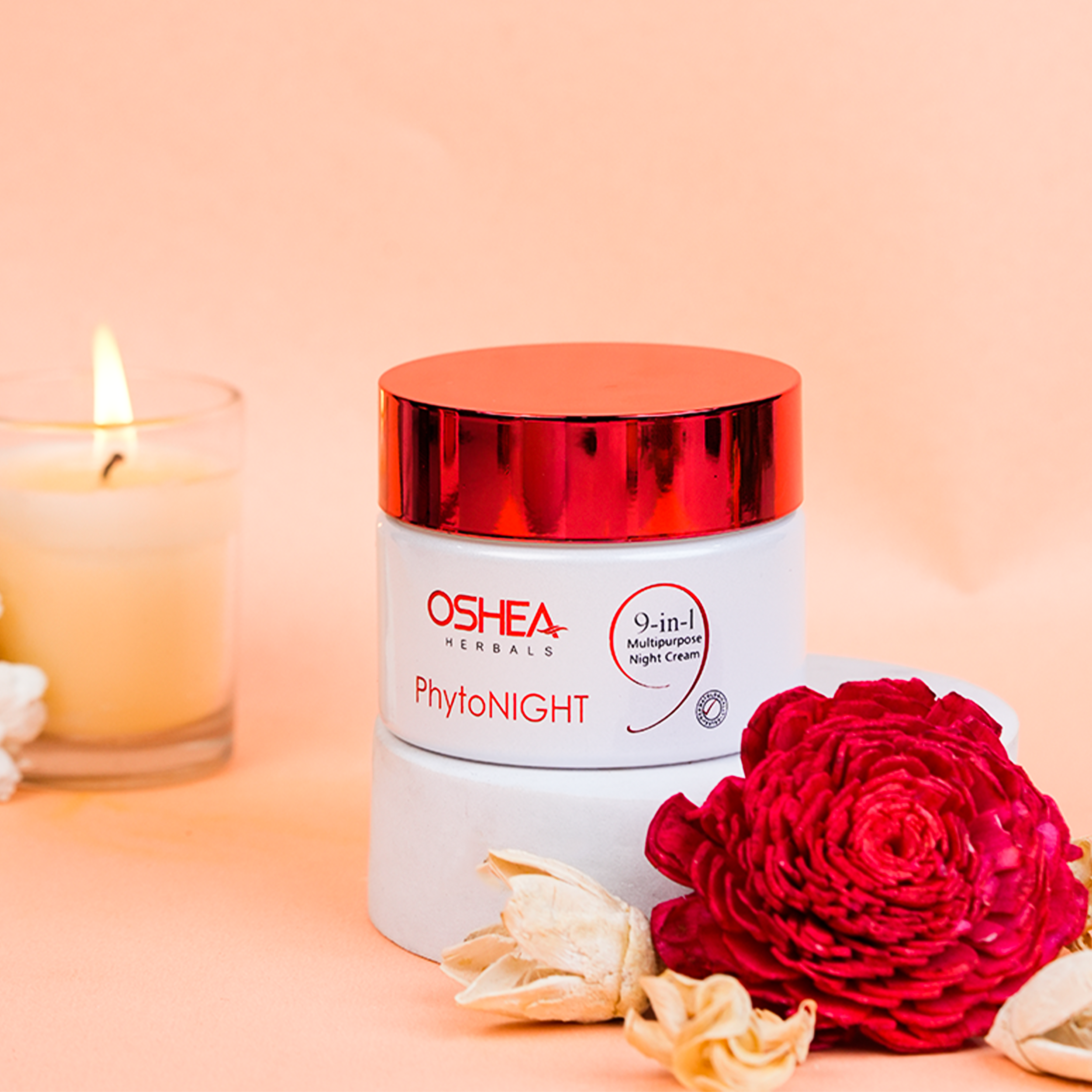Oshea Herbals Phytonight Night Cream - 9 in 1 Multipurpose Night Cream - Brightens Dull Skin & Minimize the Pores - Provides Nourishment - Reduces Lines & Wrinkles - 50 grams