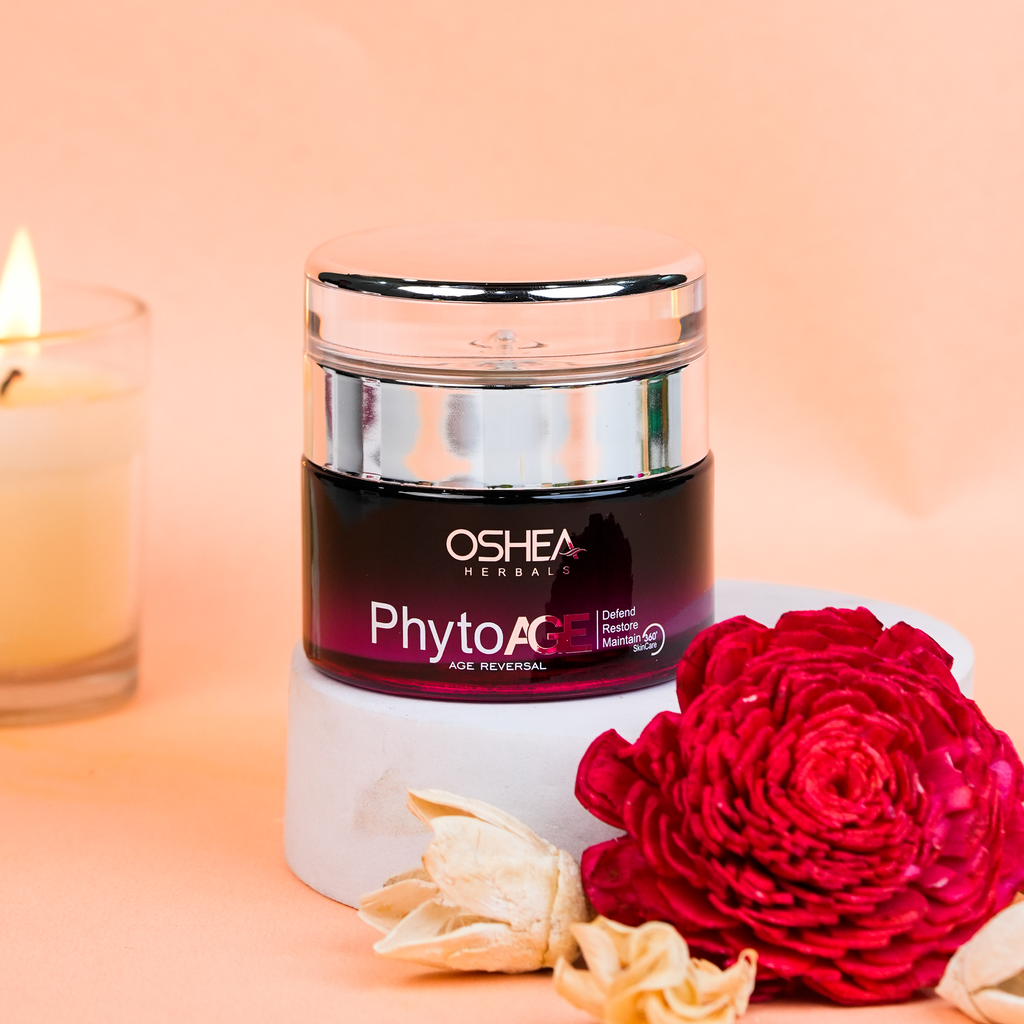 Oshea Herbals Phytoage Age Reversal Creme - Improves Skin Tone - Prevents UV Induced Erythema - Regenerates the Bodies Own Defence System - For All Skin Types - 50 grams