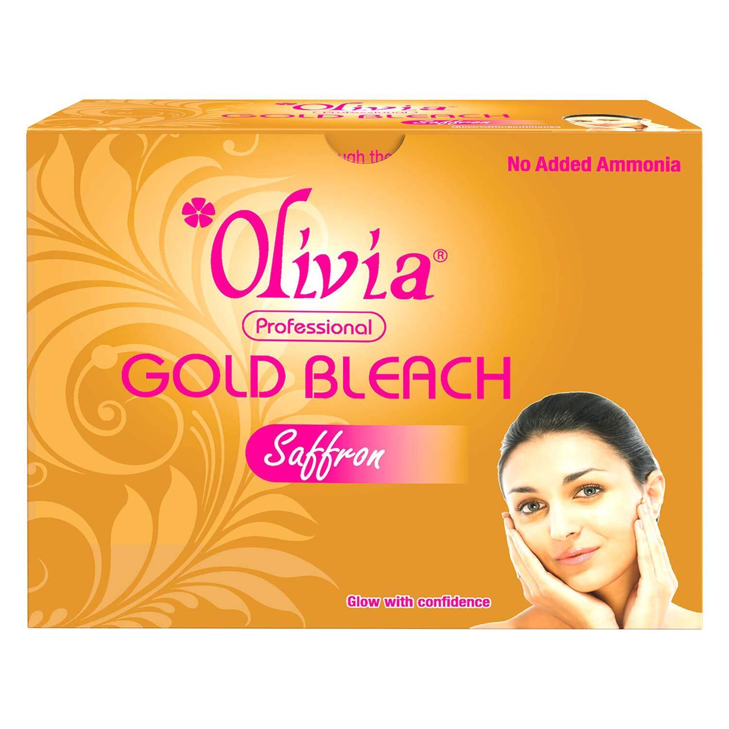 Olivia Gold Bleach with Saffron  - Glow With Confidence - No Added Ammonia - Good For 36 Uses - 325 g