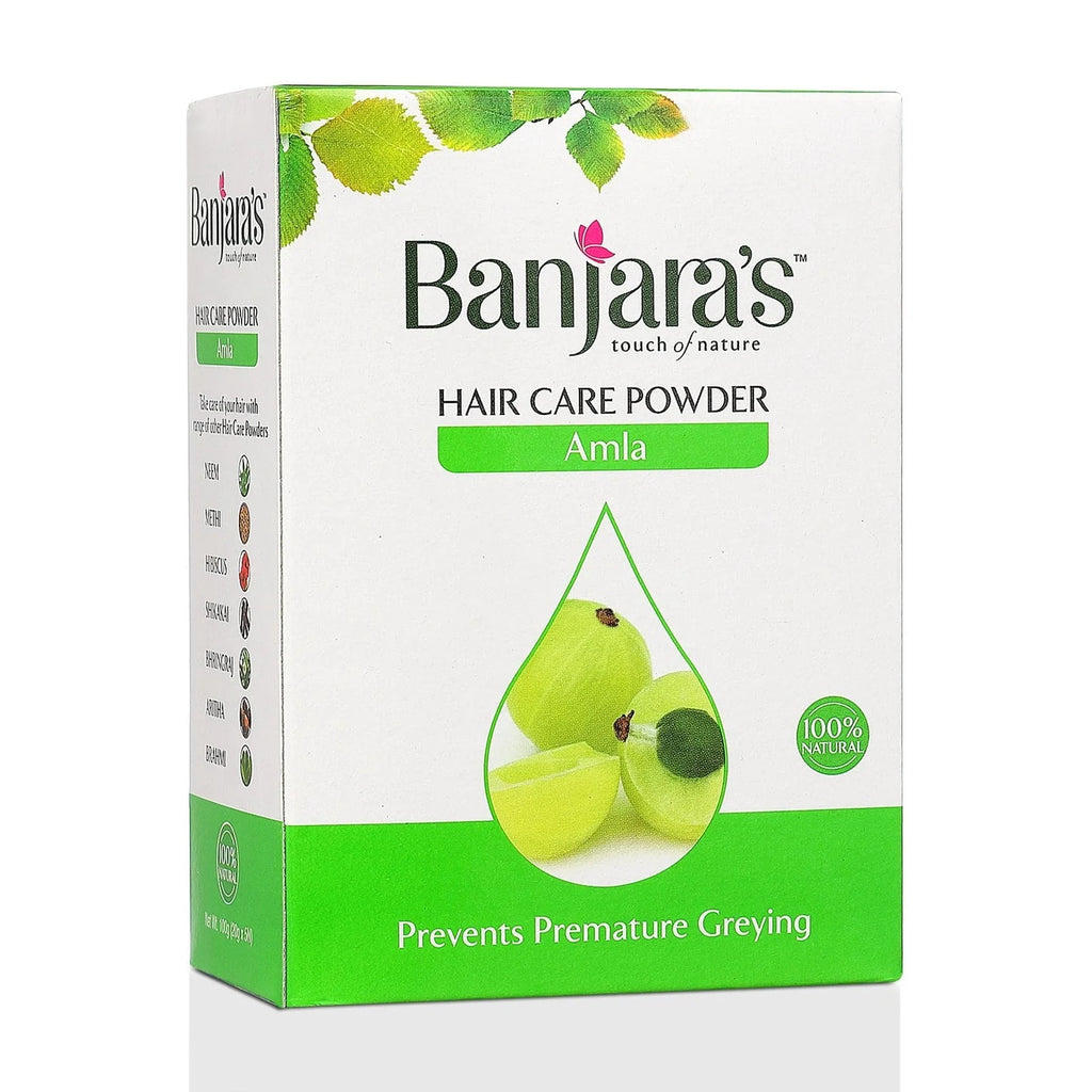 Banjara's Amla Hair Care Powder - Softens & Gently Smoothens the Hair Making it Stronger - Rich in Naturally Occurring Vitamin C - 100 Grams