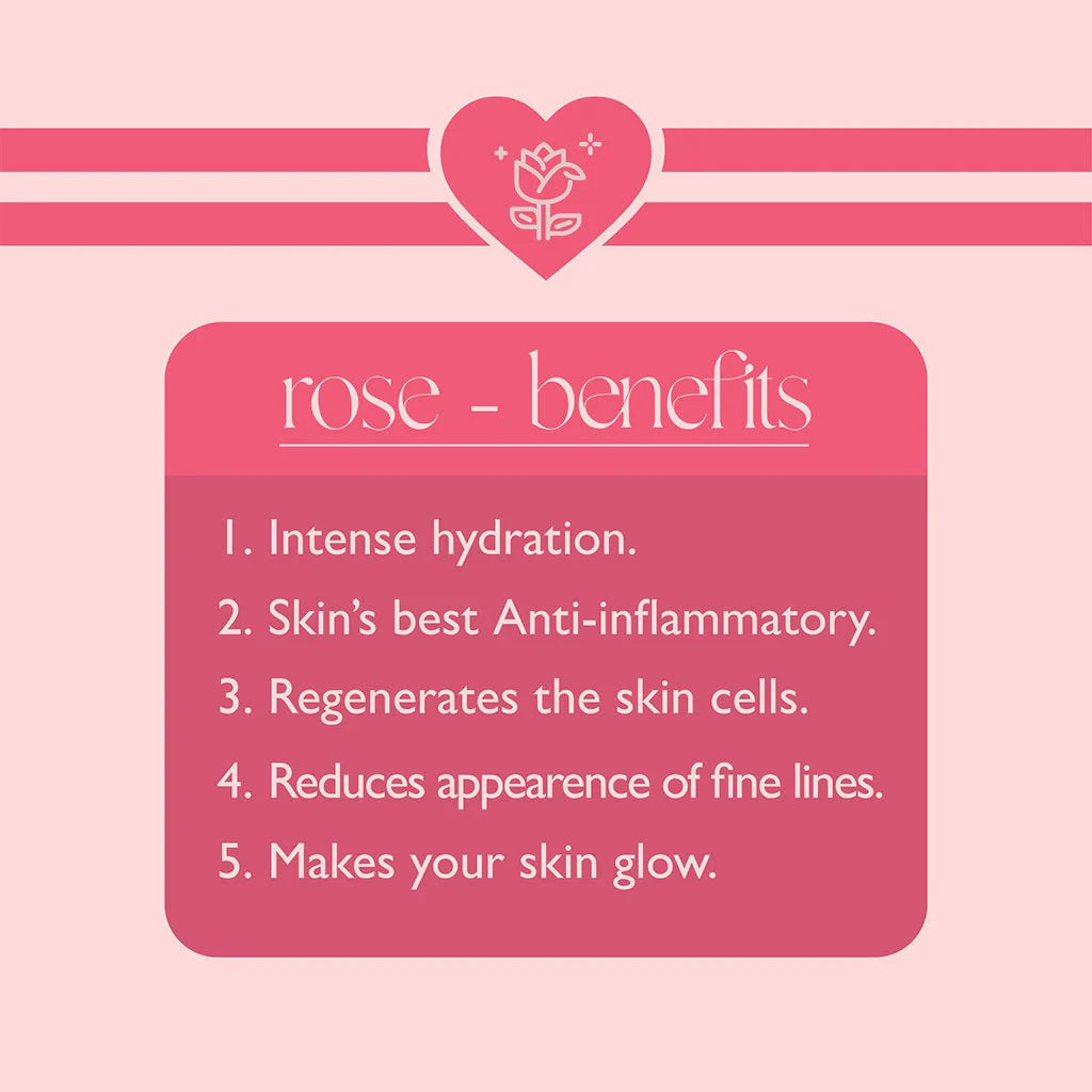 Banjara's Moisturizing Cream Rose - Nourishing and Refreshing - Non Greasy, Paraben Free, Petrolatum Free - Anti Ageing Cream 50g