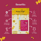 Honey Twigs Natural Litchi Pure Honey  - Best Ingredients, High Quality & No Added Sugar - Litchi Flavoured,Rich in Antioxidants - 30 x 8 g