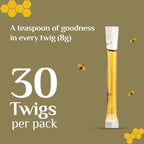 Honey Twigs Vanilla Infused Honey - Best Ingredients, High Quality & No Added Sugar - 30 x 8 g