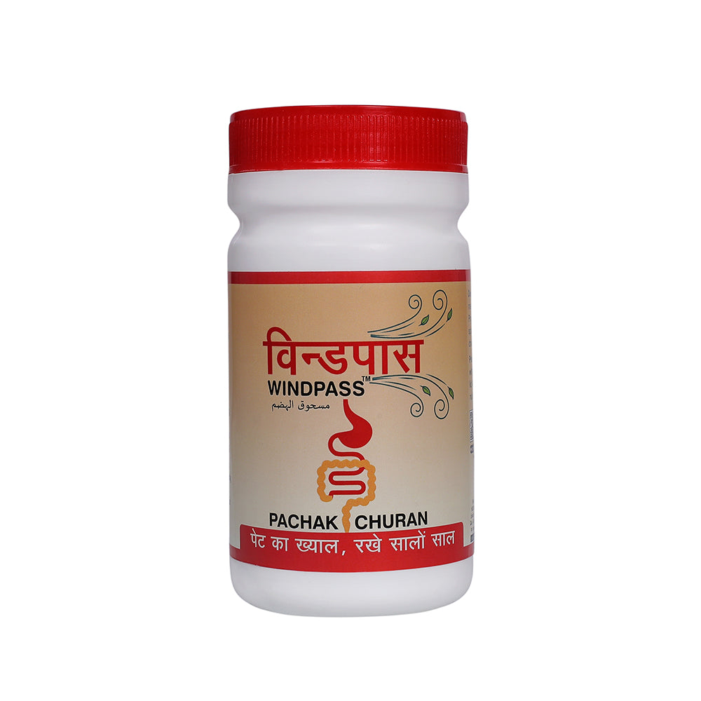 Windpasss Pachak Churan Digestive Powder - Effective in Gastric Problems  - Improving Digestion, Nausea & Vomiting - Relieving Acidity - Helps to Restore Bowel Wellness & Healthy Gut -  50 g