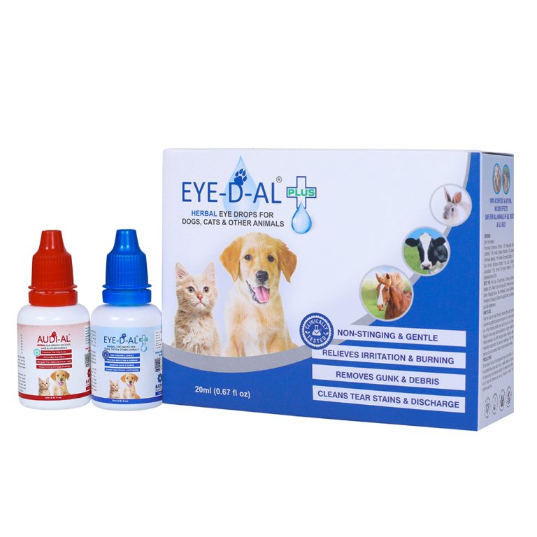 Eye-D-Al Plus and Audi Al 2x20 ml - 100% Ayurvedi and Natural - No Side Effects - Safe for All Animals of All Breeds and All Ages