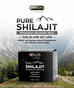 Hemani Pure Shilajit Himalayan Resin - Natural Supplements for Stamina and Energy - Antioxidant and Vitamin Supplement - Found Primarily in The Rocks of the Himalayas - 50 gm