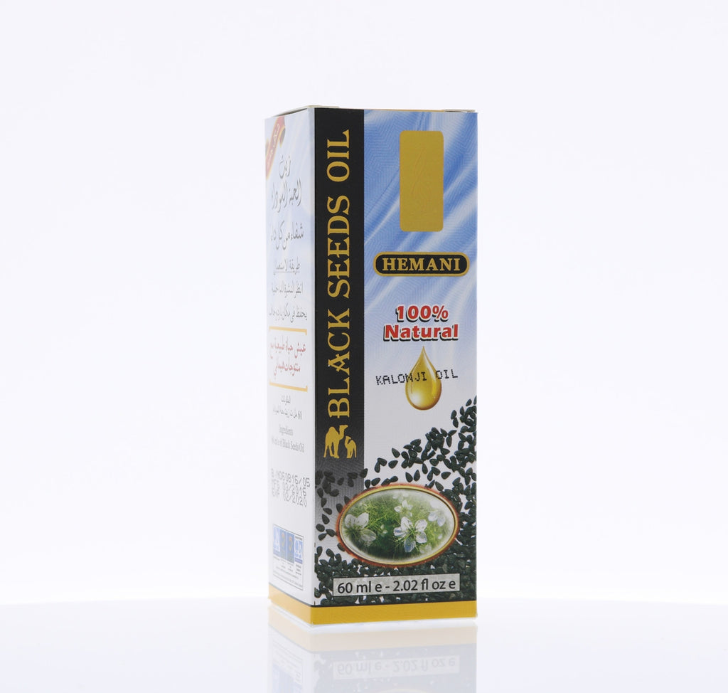 Hemani Blackseed Oil 60mL Nutritional Supplement for Allergies Inflammation Can Be Topically Applied and Taken Orally