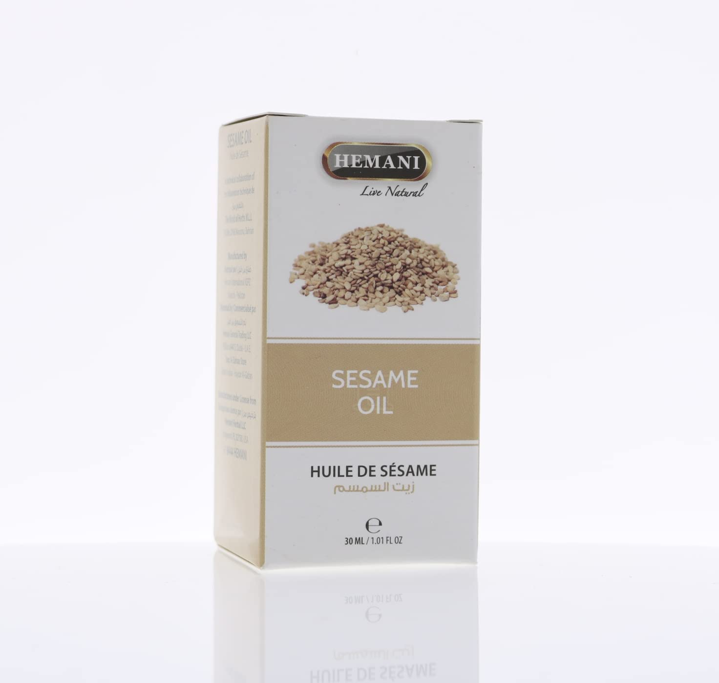 Hemani Herbal Oil 30ml - Sesame Fighting Against Common Skin Fungi Useful During Sinuses And MigrainesHelps Maintain Cholesterol Level