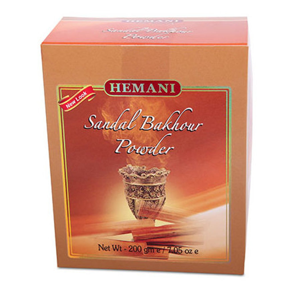 Hemani Sandal Bakhour Aroma-therapic Powder Warm and Comforting Fragrance  Made Specially for Burning with A Lit Charcoal Sandalwood and other Aromatic Herbs and Spices - 200 g
