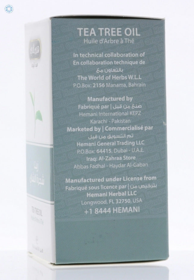 Hemani Tea Tree Herbal Oil 30ml Antibacterial, Antiseptic, Antifungal  Helps Maintain Healthy Skin for Face and Body Store in A Cool & Dry Place