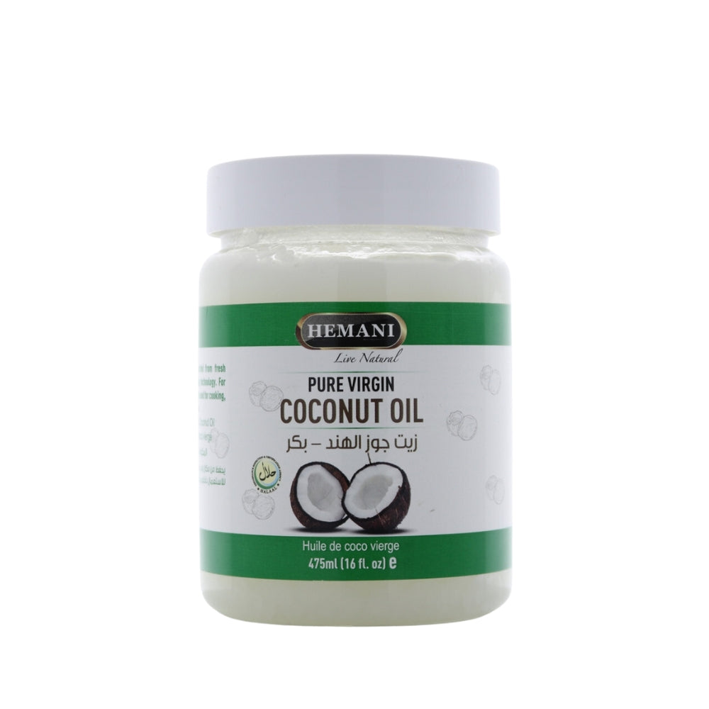 Hemani Extra Virgin Coconut Oil - Composed of Group of Unique Fat Molecules - Useful to Heal, Protect & Beautify Your Skin  - Can Be Topically Applied and Taken Orally  - 475 ml