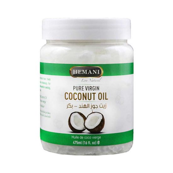 Hemani Extra Virgin Coconut Oil - Composed of Group of Unique Fat Molecules - Useful to Heal, Protect & Beautify Your Skin  - Can Be Topically Applied and Taken Orally  - 475 ml
