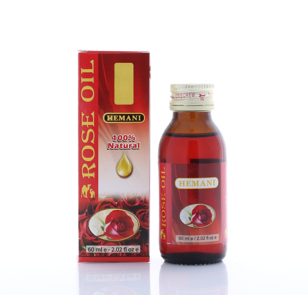 Hemani Rose Oil 60mL Fighting Depression By Boosting Confidence Antiseptic Properties Helpful in Protection Against Virus Can Be Topically Applied and Taken Orally