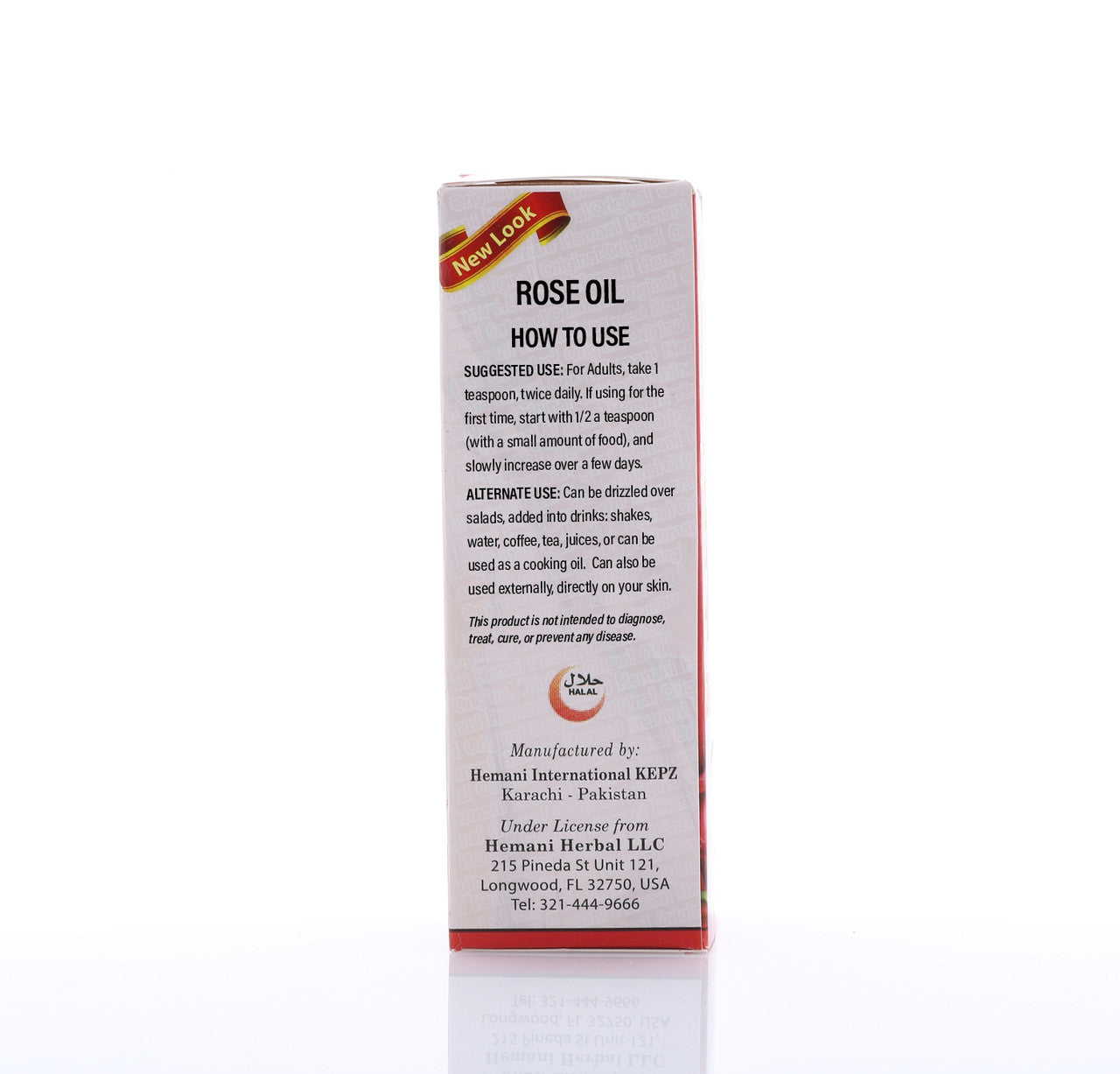 Hemani Rose Oil 60mL Fighting Depression By Boosting Confidence Antiseptic Properties Helpful in Protection Against Virus Can Be Topically Applied and Taken Orally