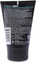 Pond's Men Acne Solution Facial Foam - Acne Defense & Oil Fighter - Reduces Bacteria that cause Acne - Able to Overcome Acne Starting in 3 Days - 100 g