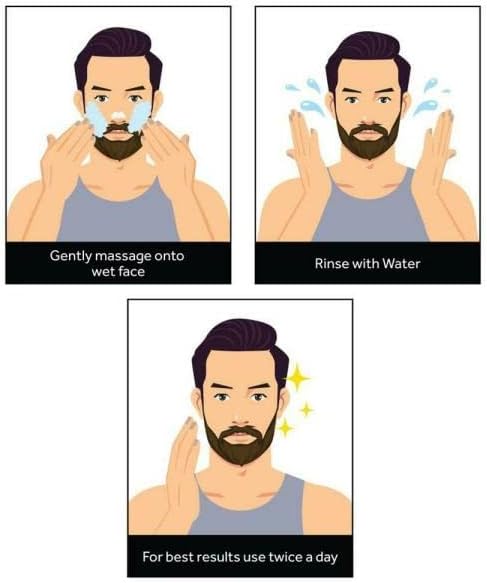 Pond's Men Power Clear Facial Scrub - Pollution Out & Deep Oil Clear  - Deep Cleansing Facial Scrub - Removes Excessive Oils and Blackheads - 100 g