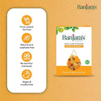 Banjaras  Pam Kasturi Turmeric Skin Powder  - Rid Dark Cricles and Dead Skin Cell - Brighten The Skin - Flawless & Marks Free Skin- 100g