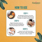 Banjaras  Pam Kasturi Turmeric Skin Powder  - Rid Dark Cricles and Dead Skin Cell - Brighten The Skin - Flawless & Marks Free Skin- 100g