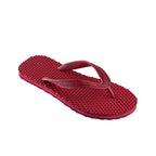 Ajanta Hawai - EVA (Ethylene Vinyl Acetate) Rubber Slippers - Acupressure - Specially Designed To Increase Blood Flow Into Your Body - For Men & Women- Size (10 - US Men's) - Red