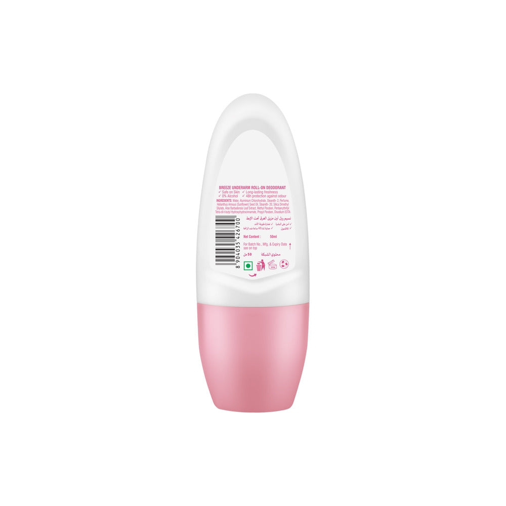 Karis Premium Underarm Roll-On Deodorant - Breeze All Day Fresh 3 in 1 Action - Alcohol Free & Provides 48 Hours of Odour Protection- 50 ml