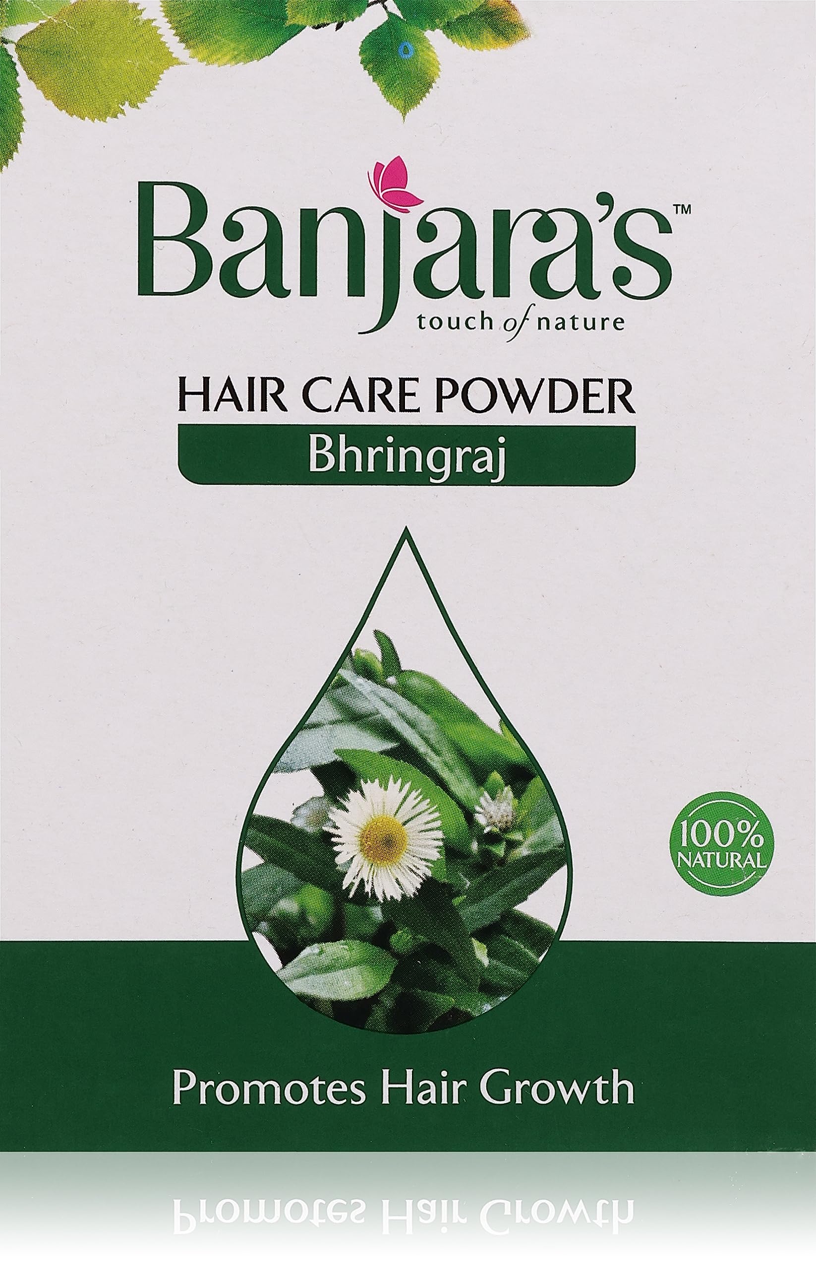 Banjaras  Bhringraj Maka Eclipta Alba Powder - Natural Conditioner - Repairs Damaged Hair - Promotes Hair Growth- 100g