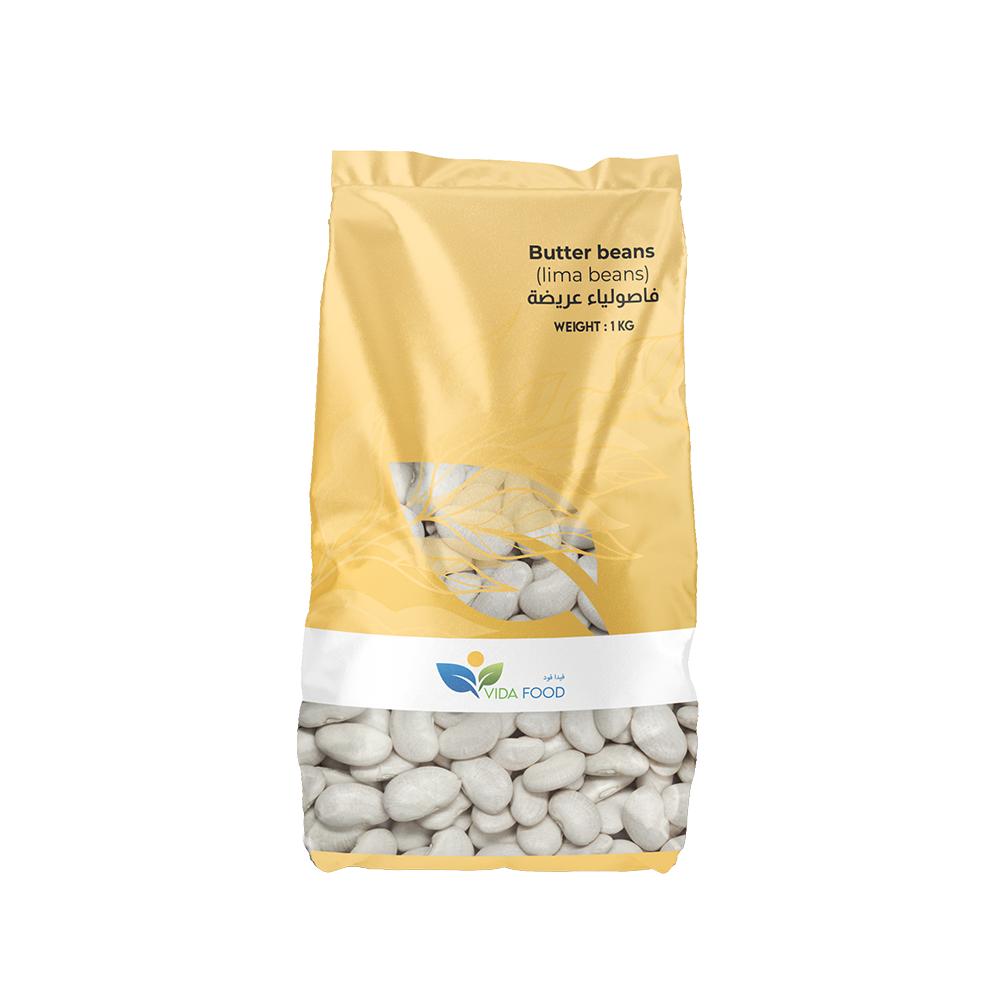 Vida Food Butter Beans - Lima Beans - Can Use in Soups and Salad - 1kg