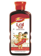 Dabur Lal Tail Baby Massage Oil - Clinically Tested 2x Faster Physical Growth- For Stronger Bones and Muscles - Induces Better Sleep Pattern - 100 ml
