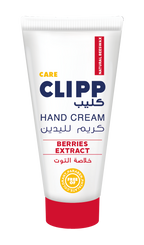 Clipp Hand Cream Berries Extract  Free of Colorant,Paraben & Phtalate   Natural Beeswax to nourish the skin on the hands and provide it with the protection it needs.   75 ml