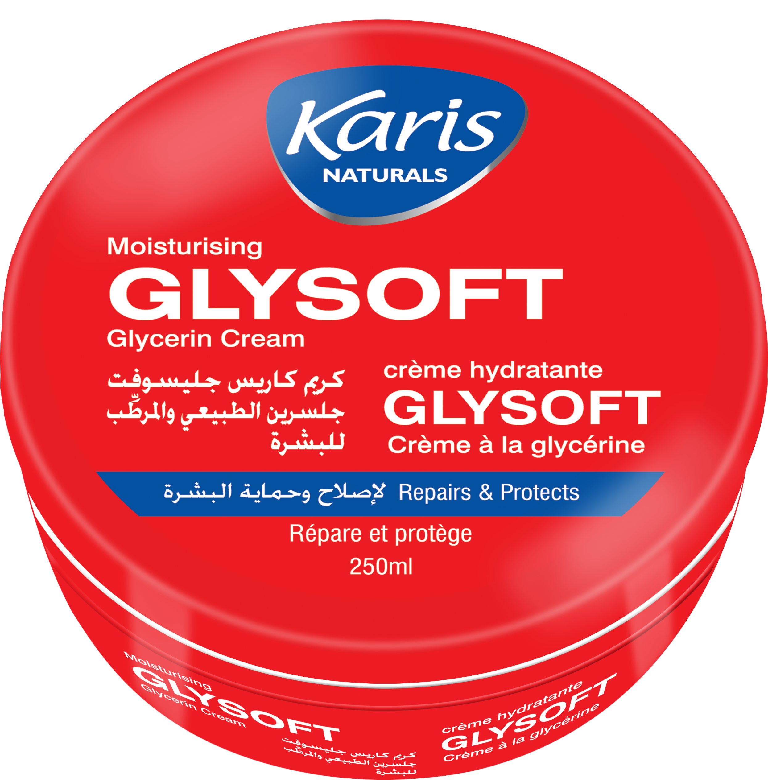 Karis Naturals Moisturising Glysoft - Glycerin Cream - Moisturizes the Deepest Driest Layers of Skin - Repairing Cracks and Protects Them for Long Hours- 250 ml