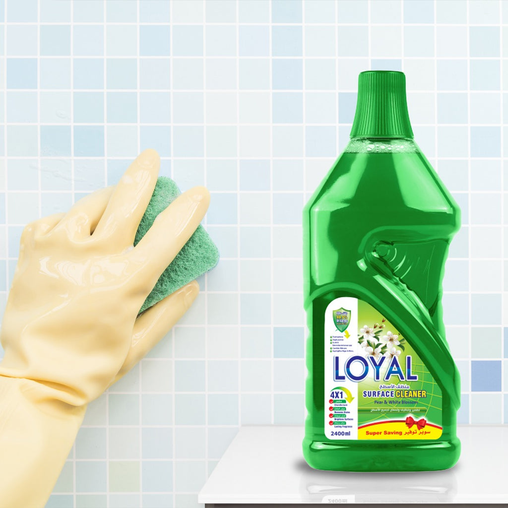 Loyal  Surface Cleaner Green  - Kills 99.9% of Microbes- 2400 ml