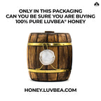 Luvbea Natural Siberian Linden Honey - Award-Winning, Pure & Natural Honey - Wooden Barrel Aged - 450 grams