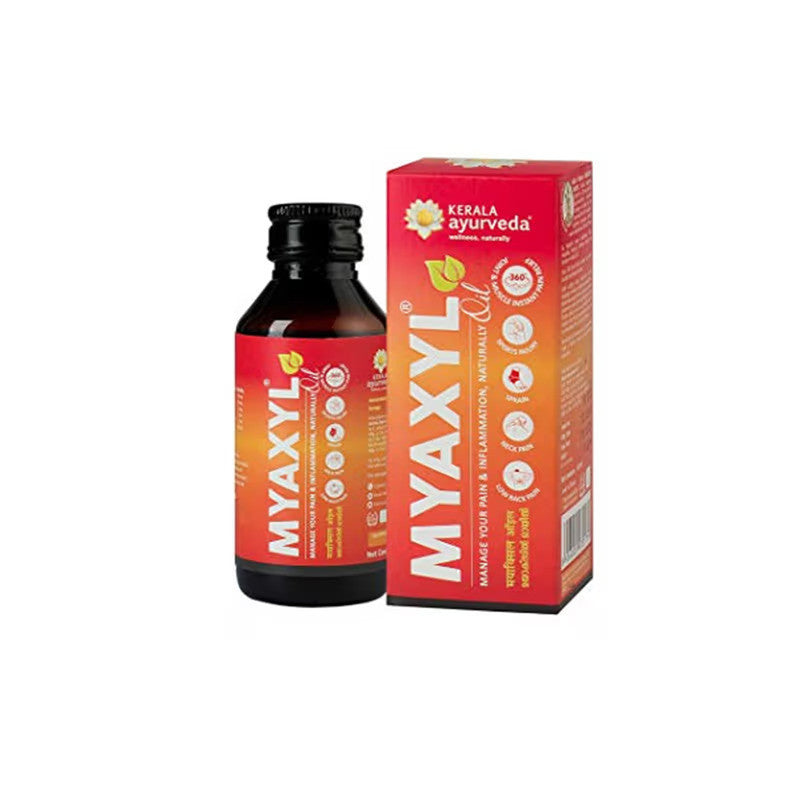 Kerala Ayurveda Myaxyl Oil Manage your Pain & Inflammation Naturally | Muscle Strengthening | Lower Back & Neck Pain Relief, Sports Injury, Sprain 60 ml