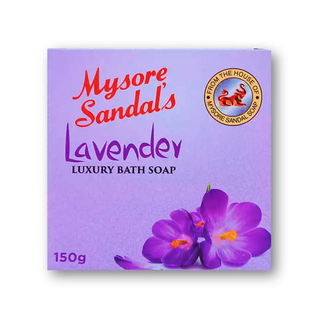 Mysore Sandal's Lavender Luxury Bath Soap - Keeps the Skin Smooth & Pimples Free - Keeps the Skin Glowing, Soft & Blemish Free  - 150 gms