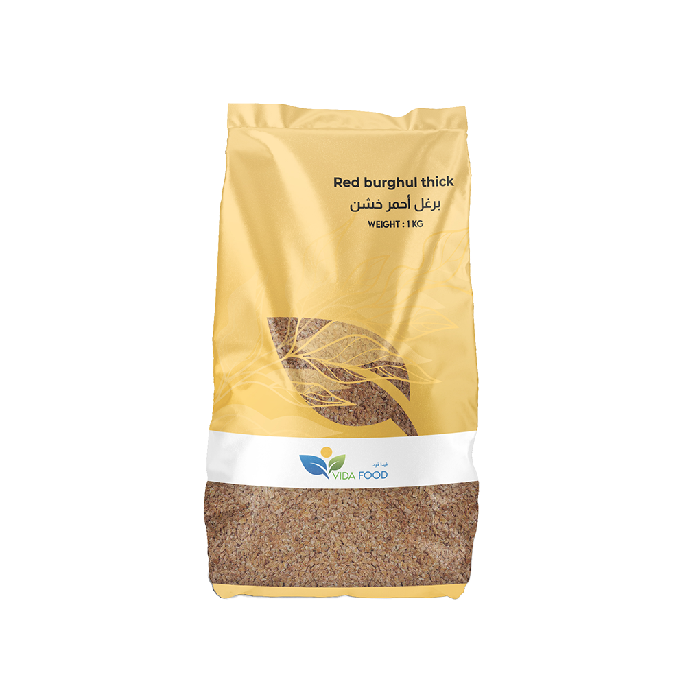 Vida Food Red Burgoul Thick - GMO Free and Natural - Superfood with Protein, Fiber, Minerals & Vitamins - 1kg